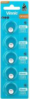 Baterija - Vinnic CR1025 3V Ličio Mygtukinis Elementas 10mm 2.5mm