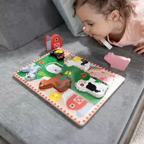 Melissa & Doug Mediniai dėlionės „Kaimo gyvuliai: arklys, avis, višta“ („Melissa & Doug“)