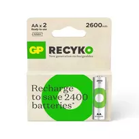 Įkraunami elementai GP RECYKO AA. 2600mAh. 2 vnt.