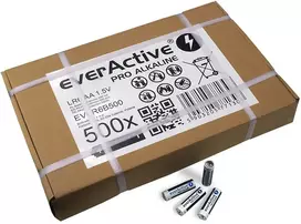 Baterija - everActive Pro Alkaline LR6 500-taca 1.5V AA 10 metų galiojimo laikotarpis didmeninė pakuotė