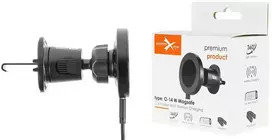 Spigen Telefono Laikiklis - eXtreme O-14W MagSafe Automobilinis Laikiklis 15W Belaidis Įkrovimas Oro Ventiliacija Juodas