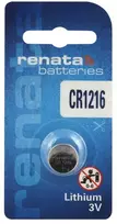 Baterija – Renata CR1216 3 V 25 mAh Ličio Mygtukinis Elementas