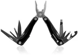 Įrankis - EverActive Multitool 9 Funkcijos, Nerūdijantis Plienas, 10.5 x 4.5 x 2.3 cm, Juoda