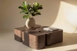 Venture Design Sofos staliukas Nordland, MDF, mokka