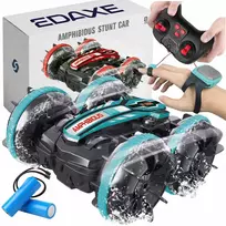 Gestais valdomas amfibinis RC automobilis 4 × 4 su dviem pulteliais