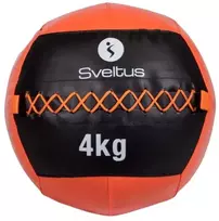 Orange Svorinis kamuolys SVELTUS Wall Ball 4kg D35cm Oranžinis/Juodas mėtymui