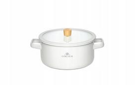 Gerlach Natur Enamel emaliuotas puodas su dangčiu, 3 l, 20 cm