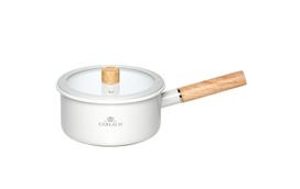 Gerlach emaliuotas puodas su dangčiu, 2 l, 18 cm, baltas
