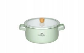 Gerlach Natur Enamel emaliuotas puodas su dangčiu, 3 l, 20 cm