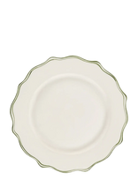 Anna + Nina - Basil Scalloped Dinner Plate - Vakarienės lėkštės - Kreminė spalva