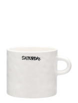 Anna + Nina - Saturday Tea Mug - Arbatos puodelis - Balta