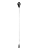 Viski - 40Cm Gunmetal Weighted Barspoon By Viski® - Plaktuvai ir kokteilių reikmenys - Juoda