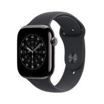 Naudotas (demonstracinis) Apple Watch Series 11 GPS + Cellular 46mm Slate Titanium Case with Black Sport Band - M/L