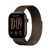 Apple Watch Series 12 GPS + Cellular 46mm Dark Bronze Aluminium Case with Dark Bronze Milanese Loop - M/L