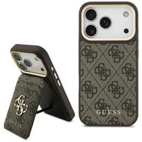GUESS 4G Case with MagSafe wallet for iPhone 17 Pro / 18 Pro, brown