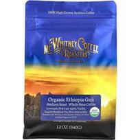 Mt. Whitney Coffee Roasters, Ekologiška Etiopijos Guji, nesmulkintų pupelių kava, vidutinio skrudinimo, 12 uncijų (340 g)