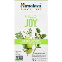 Himalaya, „Hello Joy®“, nuotaikos palaikymas su ašvaganda, 60 vegetariškų kapsulių