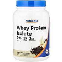 Nutricost, Išrūgų baltymų izoliatas, vanilės skonio, 907 g