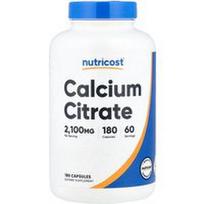 Nutricost, Kalcio citratas, 180 kapsulių (700 mg vienoje kapsulėje)