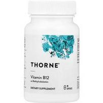 Thorne, Vitaminas B12, 90 kapsulių (100 mcg vienoje kapsulėje)
