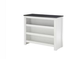 Virtuvės spintelė Imv Sherwood, 130 cm, balta/pilka