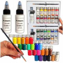 Rinkinys dažų audiniams, 24 spalvos x 10 ml