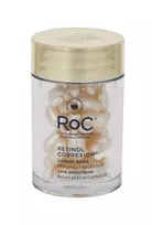 Roc Retinol Correxion Line Smoothing Night Serum Capsules 30 units Dermatologinė veido odos priežiūra