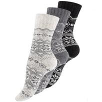 Vilnones kojinės moterims Vincent Creation® Hygge, įvairių spalvų, 3 poros