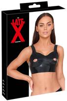 Late X Latex Top black L Seksuali lateksinė apranga