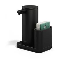 Automatinis matinės juodos spalvos iš metalo stovas skalbimo reikmenims – simplehuman