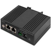 Digitus Gigabit Ethernet PoE skirstytuvas DN-651140, 60W, DC 48V, DC 12V, 1x RJ-45, 1x nuolatinės srovės maitinimo lizdas