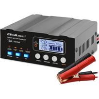 Qoltec mikroprocesorinis įkroviklis 52491, 12V, 12.6V, 24V, LCD, akumuliatoriaus atkūrimas, 4 pakopų įkrovimas