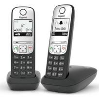 Gigaset Belaidis telefonas A690 Duo, DECT, 2 rageliai, 100 kontaktų, 14 h, 180 h, apšviestas ekranas, garsiakalbis