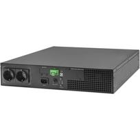 Qoltec Nepertraukiamo maitinimo šaltinis 52285, 1000VA, 1000W, 12V, 7Ah, 2x akumuliatorius, LCD, on-line, RACK, gryna sinusoidė
