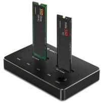 Stacja dokująca dysków SSD M.2 | NVMe | SATA | USB-C | DUAL 2 x  2TB