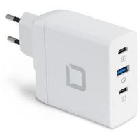Dicota nešiojamojo kompiuterių įkroviklis D31983, 100W, 2x USB-C, 1x USB-A, GaN, Power Delivery 3.0, Quick Charge 4+