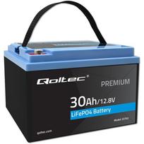Qoltec LiFePO4 akumuliatorius 53703, 12.8V, 30Ah, 384Wh, BMS, 15A įkrovimo srovė, ličio geležies fosfatas