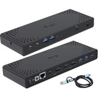 I-Tec dokinimo stotis CADUA4KDOCKPDL2, 2x DisplayPort, 2x HDMI, 4K/60Hz, 5K/60Hz, 100W, 4x USB-A 3.0, 2x USB-C Gen2, 10Gbit/s