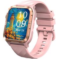 Blackview išmanusis laikrodis W10 Pro, rožinis, 1.83 colio TFT, 280x320 pikselių, 600 mAh, 48.8 g, silikono dirželis, GPS