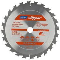 Norton medienos pjovimo diskas CLIPPER WIDIA 70184608071, 305mm, 30mm, 24 dantys, 3,2mm, kietmedžiui, medžio drožlių plokštėms