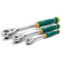 Sata reketinių veržliarakčių rinkinys ST14901G, 1/2", 1/4", 3/8", 3 vnt., kombinuotas veržliaraktis