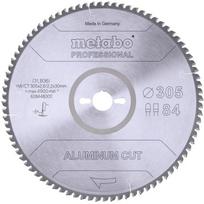 Metabo diskinio pjūklo geležtė ALUMINIUM CUT PROFESSIONAL 628448000, 305x30x2,2 mm, 84 dantys, 1 vnt, aliuminio pjovimui