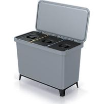 Prosperplast atliekų dėžė NKS45W3-429U, 30 l, 41 cm x 57 cm, pilka, su dangčiu, 3x10 l, plastikas
