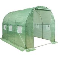 Nac Arkinė šiltnamis GM-HS-F023, 3.5m, 2m, 2m, 9m², 6 langai, 1 durys, plienas, polietilenas, žalias