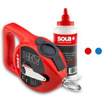 Sola kreidos linijų žymėjimo rinkinys CLG 30 SET B 66111143, 30000 mm, 0,23 l, mėlynas