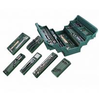 Sata įrankių rinkinys ST95104A70-6, 70 vnt, 1/2" vyris, 1/2" reketas, 125 mm ir 250 mm prailgintuvas, plaktukas, replės