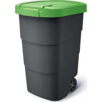 Prosperplast Šiukšlių dėžė WHEELER NBWB95-362C, 95l, polietilenas, žalias dangtis, viduje ir lauke