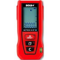 Sola lazerinis atstumo matuoklis Metron 30 BT 71025101, 0.05-30m, ±2mm, 630nm, 2 klasė, IP54, ekranas, Bluetooth, Android, iOS