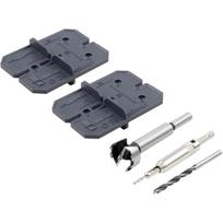 Wolfcraft grąžtų rinkinys WF4655000, 26 mm, 2 gręžimo šablonai, Forstner grąžtas, centravimo grąžtas, medienos spiralinis grąžtas