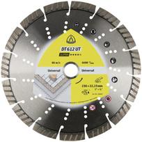 Klingspor Deimantinis pjovimo diskas 334047 DT 612 UT Supra, 230mm, 22.23mm, 6650rpm, turbo segmentai, statybinės medžiagos